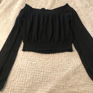 Off the shoulder crop top